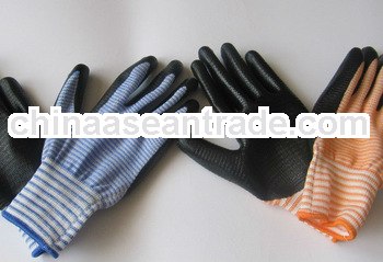 13G Polyester Western Safety Nitrile Coated Workers Glove