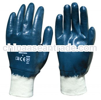 13 Gauge nylon nitrile gloves