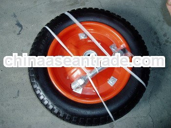 13 inch pu wheel with metal bearing