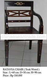 Batavia Chair W / Shell Inlay