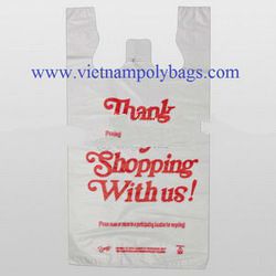 Vest carrier poly plastic bag made in 