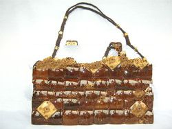 Coconut Shell Handbag 5x8 Rope Handle