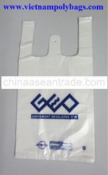 Cheap T-shirt poly plastic bag with good quality made in Viet Nam