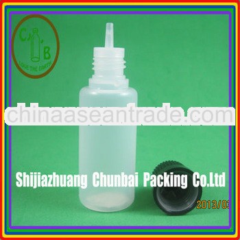 15ml bottle for liquid with child resistance cap with long thin tip