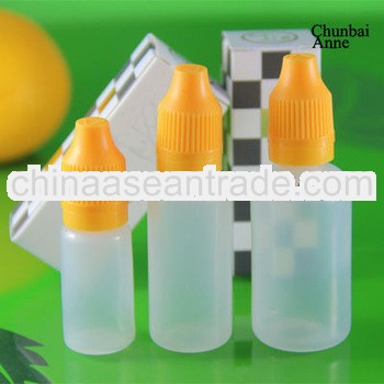 15ml pe bottles for ink childproof cap with tamper tactile blind mark