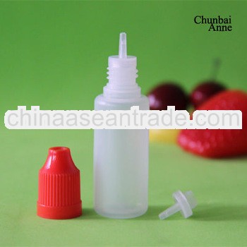 15ml pe dropper bottle with triangle mark child security cap TUV/SGS certificate