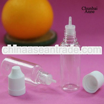 15ml pet plastic eliquid bottle with childproof cap TUV/SGS certificate