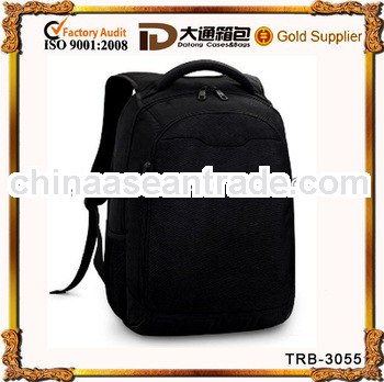 1680D Polyester Waterproof Black Laptop Backpack