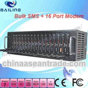 16 Port Modem Pool for send SMS MMS with Wavecom Q2687 Module SMS Machine