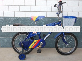 16''size with rear cusion front basket training wheel kid cycle bmx bike,kid bicycle