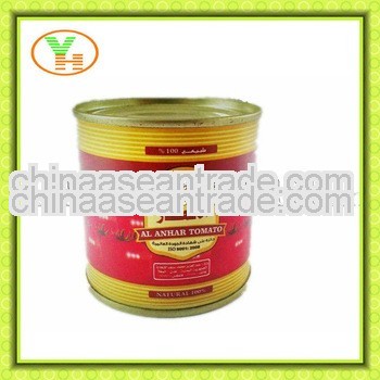 198g canned tomato paste sauce 36-38%