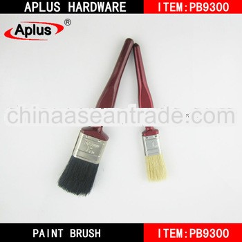 1" white bristle and 1.5" black bristle paint brush