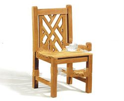 CROSS BACK FIXED CHAIR