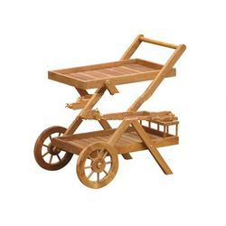 Teak Garden Furniture - Serving Trolley