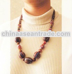 Borneo necklaces, nature agate stones. KD-1-01