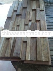 Reclaimed teak wall panel