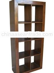 Open Display Cabinet with Shelves