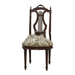 Mahogany Espanola Chair with Upholstered