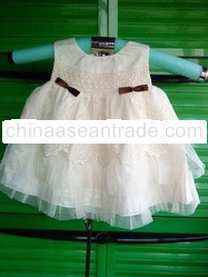 beautifull baby embroidery lace dress