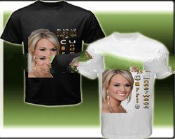 New Tee T-Shirt With "PLAY ON - CARRIE UNDERWOOD" Image