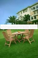 Dining Set code OST 020 for outdoor teak furniture by Antex Furninesia