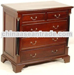 MAHOGANY FURNITURE OF EMPIRE CHEST 5 DRAWER