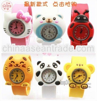 2012 New Hot Sales Animal Kids Slap Watch Multi-Styles Cartoon jelly Watch