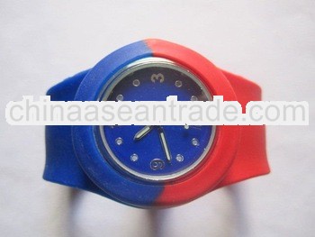 2012 best quality silicone slap watch for kids