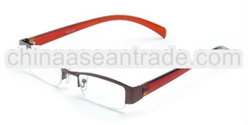 2012 cheap metal half rim new designer reading glasses