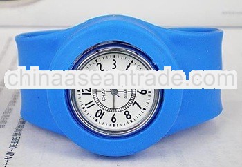 2012 coloful amazing silicone slap watch on hot sale