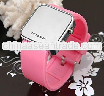2012 fashion unisex pink digital LED watch