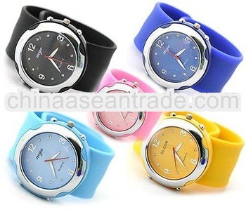 2012 new-trendy silicone slap watch OEM are available