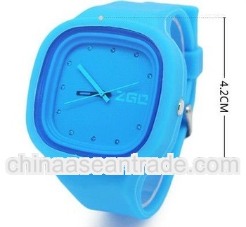 2012 wholesale silicone quartz watches ladies