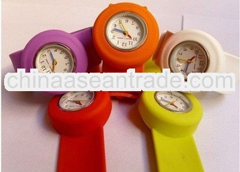 2012 wholesale silicone slap watch in various colors