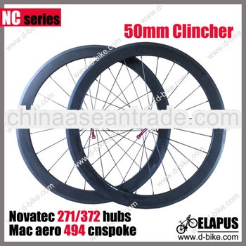 2013 China best 700c road bike carbon 50mm clincher wheels