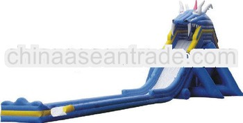 2013 Exciting inflatable commercial inflatable wet dry slide