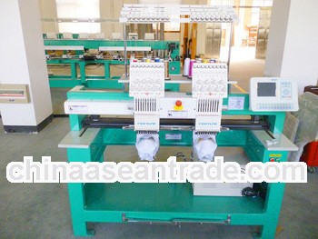 2013 HOT SALE DOUBLE HEAD EMBROIDERY MACHINE, COMPUTER EMBROIDERY MACHINE FOR HOME OR INDUSTRY USE,