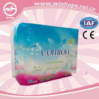 2013 Hot Sale!! With Factory Price!! Organic Sanitary Napkin With Free Sample!!