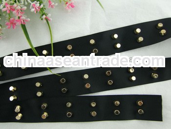 2013 Hot Sell In Euro-Market Black Belt With Stud Decoration JA-257
