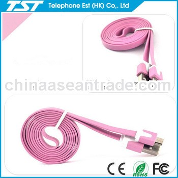 2013 Hot Selling led micro usb flat cable for samsung