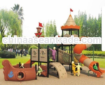 2013 Hotsale children outdoor pirate ship playgound spiral slides(KYV-034)