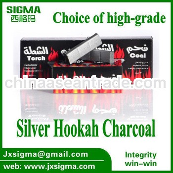 2013 Low ash silver charcoal for hookah