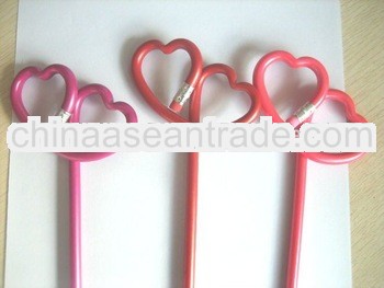 2013 New Heart shaped pencil/hear pencil/shapep pencil New Heart pencil