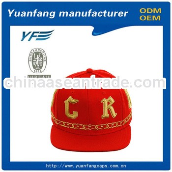 2013 Newest embroidery for custom snapback cap