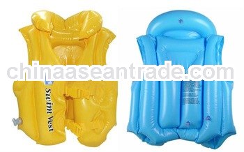 2013 PVC float inflatable safety swimming vest