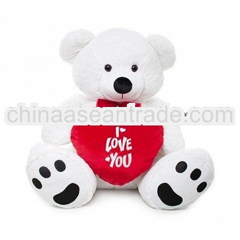 2013 Promotional plush teddy bear with a heart