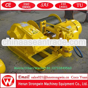 2013 best selling!!380v 50hz 5t wireless electric winch drum wire rope