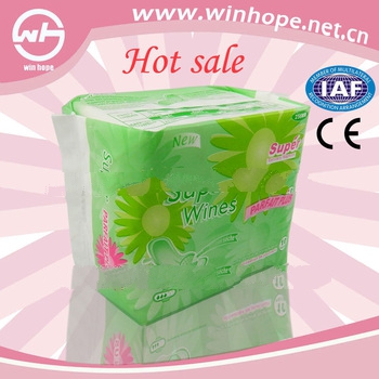 2013 comfort soft breathable!!shuya anion sanitary napkin