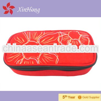 2013 fashion red polyester kids pencil bags pencil case