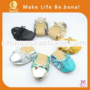 2013 fashion soft wholesale ladies fold shoes